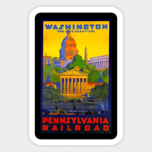 Vintage Travel - Washington Sticker